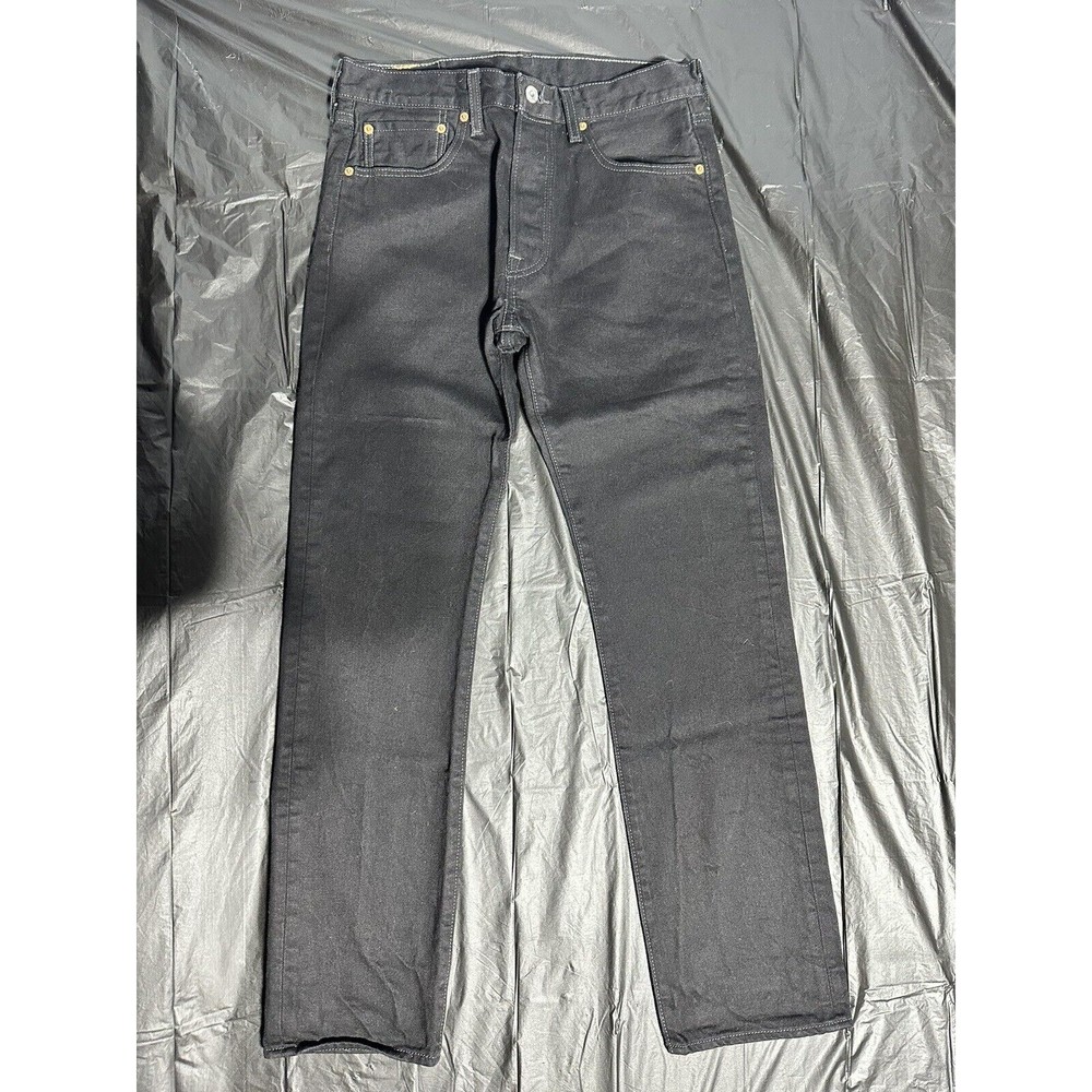 Levi's 501 Jeans 31x32 Black Denim Original Fit Straight Leg Button Fly